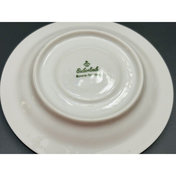 Vintage Arzberg Tea Cup Bavaria Germany Small Size Topographical Gold + Saucer - Picture 6 of 9